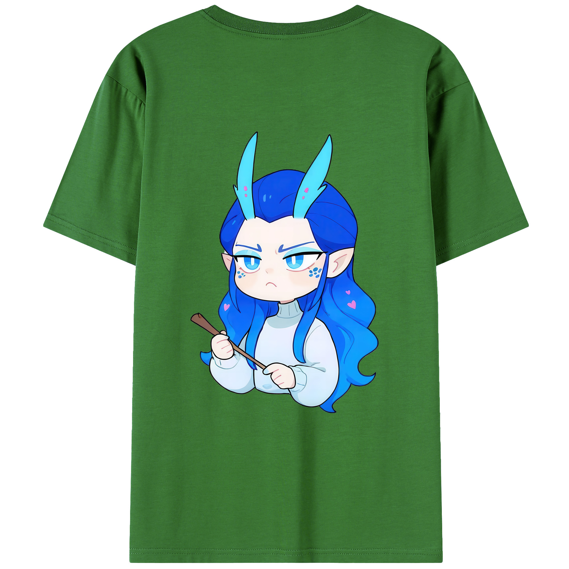 （画像用） Ne Zha 2 ナタ 魔童の大暴れ レディース半袖Tシャツ(バックプリント)
